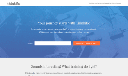 Create your own course and get TWO premium training courses (worth $794) with Thinkific