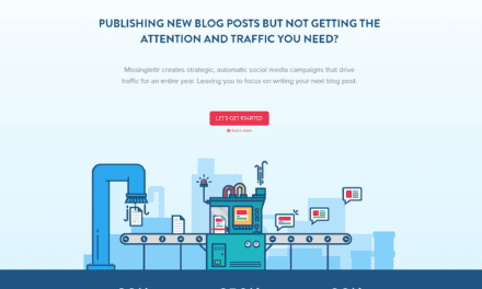 50% off Missing Lettr for your first 6 months – Turn your blogs in to Social Media Content