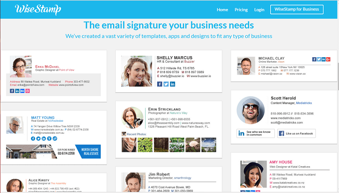 WiseStamp Makes Your Email Signature into a Statement