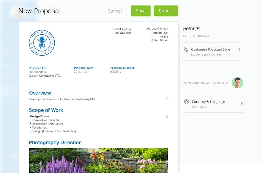 A Fresh new approach to proposals with Freshbooks