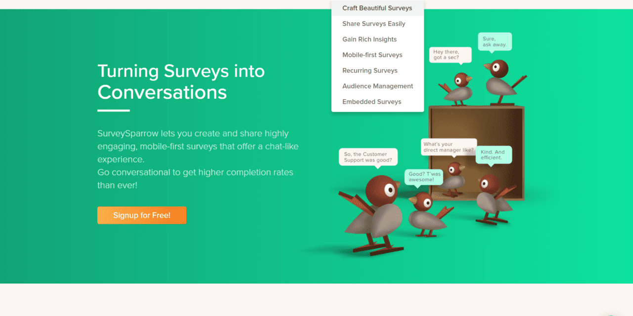 Create Amazing Surveys with SurveySparrow and Save 50%