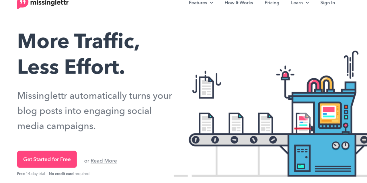 Magnetise Traffic Thru Content and Social Media with MissingLettr