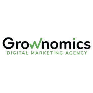 The logo for grownomics digital marketing agency.