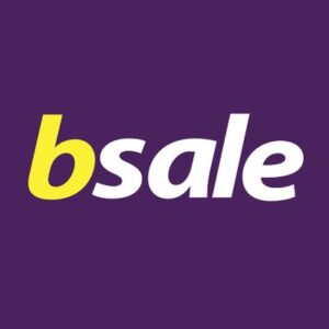 The bsale logo on a purple background.